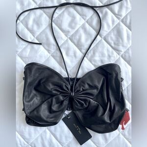 ✨SOLD✨NWT Rag & Bone Lamb Leather Bralette XS
